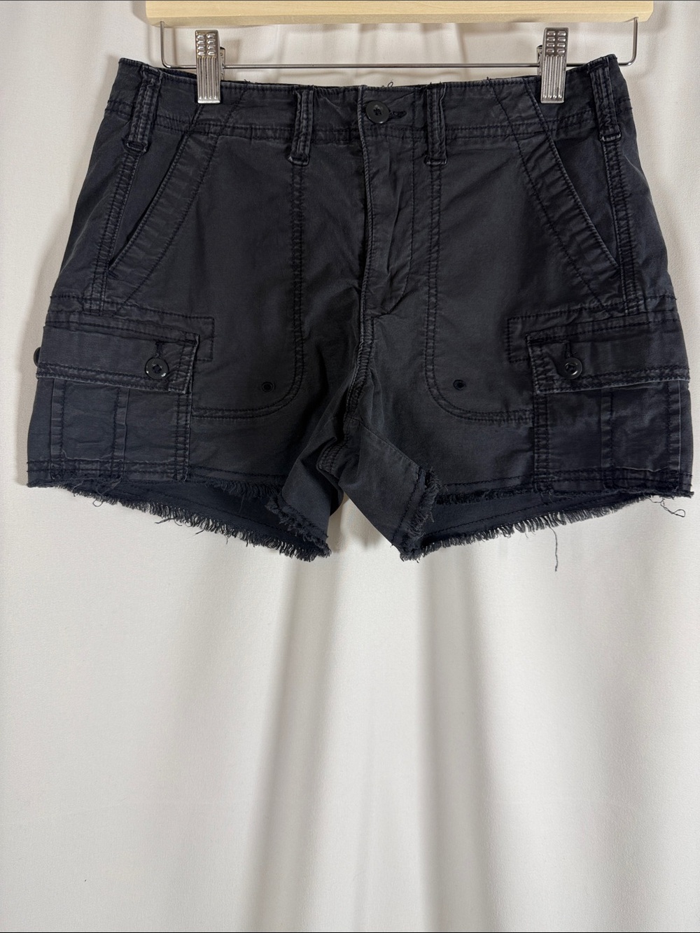 American Eagle Outfitters Black 90s Boyfriend Shorts